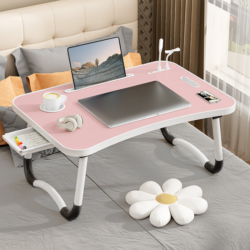 Foldable Laptop Desk For Working Portable Laptop Table With USB Light Small Fan Cup Holder Tablet S 5