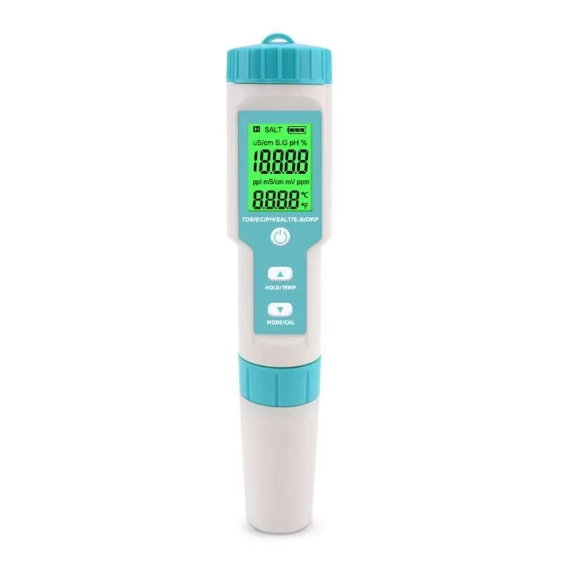 Yieryi Digital Water Quality Tester  Professional TDS EC PH Meter With Salinity ORP SG  Temperature 6