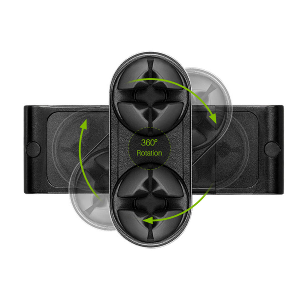 Double Mount Clips Air Vent Holder, Universal 360 Rotation Phone Cradle for Samsung iPhone LG Xiaomi