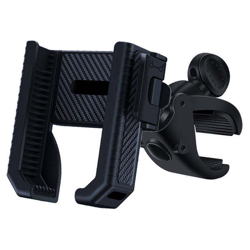 Motorcycle Handlebar Mobile Phone Mount Clip, Bike Phone Holder Stand, Shockproof GPS Bracket for 4.5-7.0 inch Phones