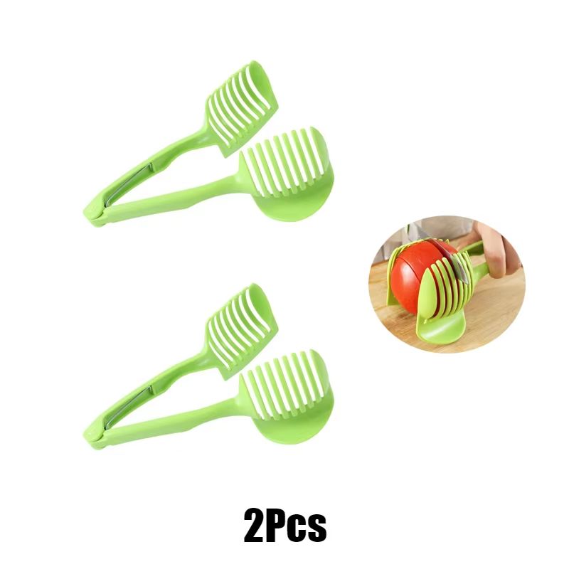 Stainless Steel Fruit  Vegetable Slicer Clip  Precision Kitchen Cutter Tool For Easy Tomato Lemon O 9