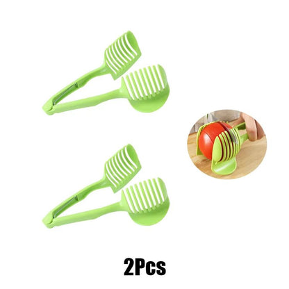 Stainless Steel Fruit  Vegetable Slicer Clip  Precision Kitchen Cutter Tool For Easy Tomato Lemon O 9