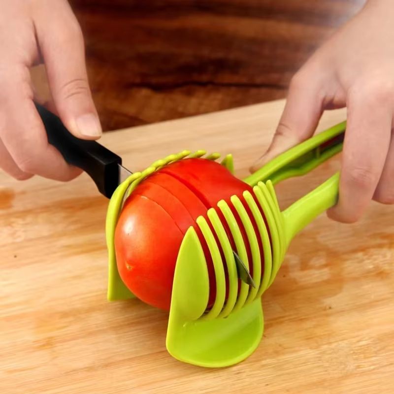Stainless Steel Fruit  Vegetable Slicer Clip  Precision Kitchen Cutter Tool For Easy Tomato Lemon O 6