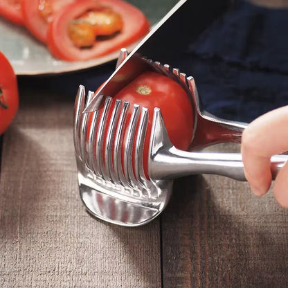 Stainless Steel Fruit  Vegetable Slicer Clip  Precision Kitchen Cutter Tool For Easy Tomato Lemon O 7