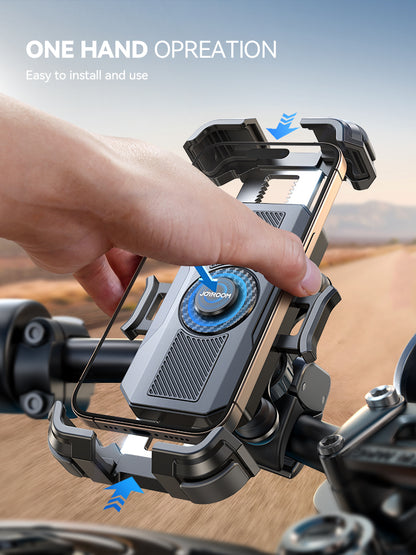 Motorcycle Handlebar Bike Phone Mount Anti Vibration Phone Holder Phone Mount For IPhone 477 Inch 2