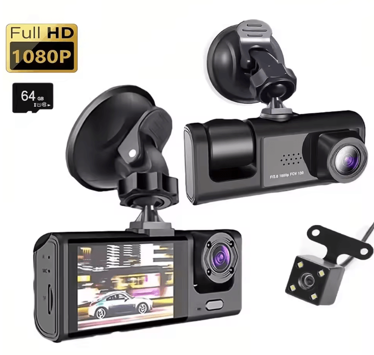 All Around Guard 3 Channel Dash Cam With IR Night Vision And Loop Recording 8