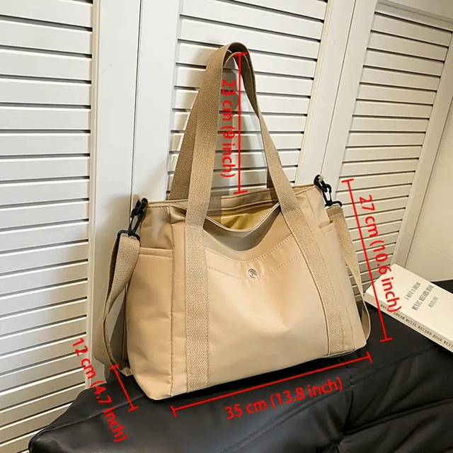 Large Capacity Nylon Crossbody Bag With Adjustable Shoulder Strap 2