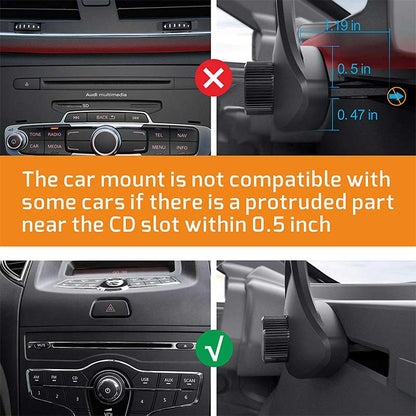 Ball Holder Stand, Universal Car CD Slot Phone Mount, Cradle for Cell Phone