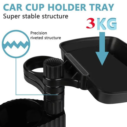 Detachable Car Cup Holder Tray Car Cup Holder Expander Tray Car Food Tray Table 3