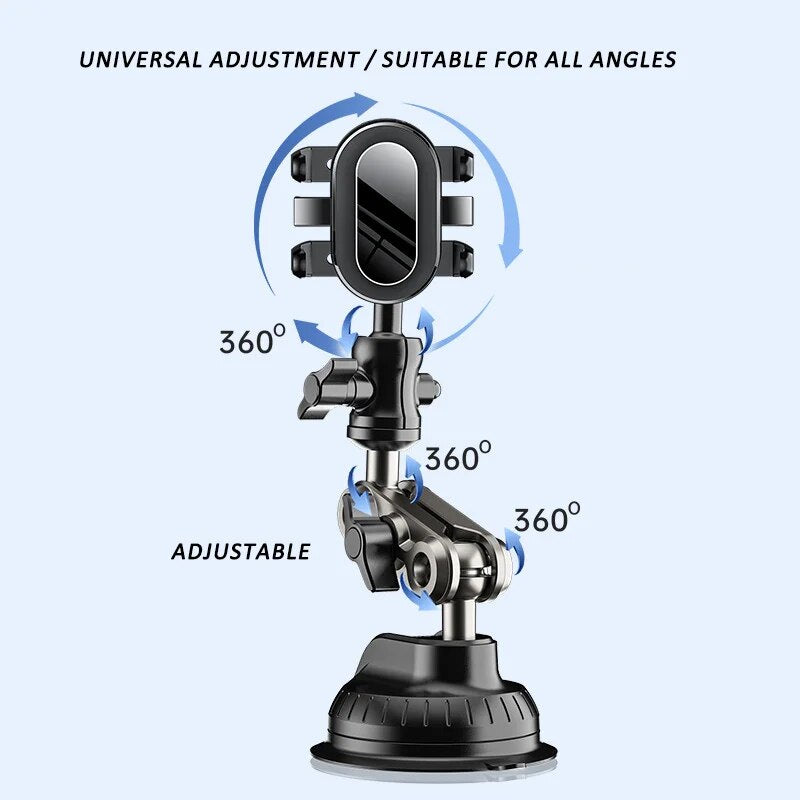 Universal Magic Arm Suction Car Phone Mount Video Recording Holder Windshield Window Glass Vlog Sho 3