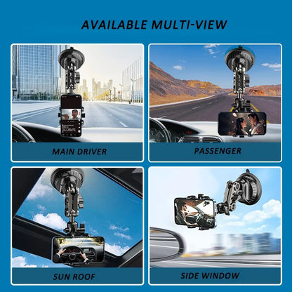 Universal Magic Arm Suction Car Phone Mount Video Recording Holder Windshield Window Glass Vlog Sho 4