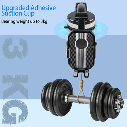 Windscreen Windshield Dashboard Mount, Mobile GPS Bracket Support Car Trunk Pickup, 360 Rotation Universal Cell Phone