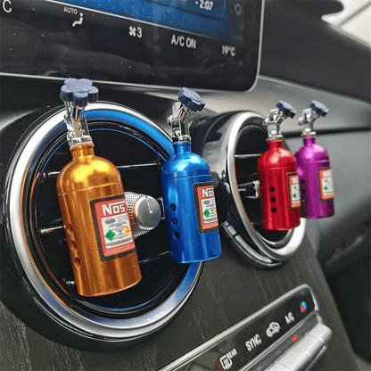 Car Air Freshener NOS Style Bottle Vent Clip Aromatherapy Accessory 1