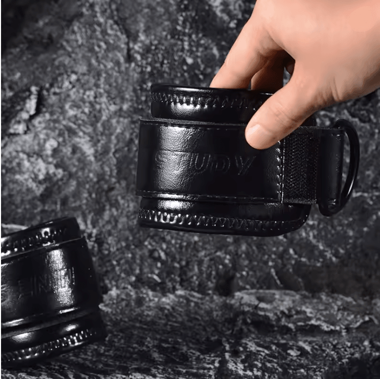 Adjustable Wrist Cuffs With Neoprene Padding For Cable Machine And Resistance Band Training 2