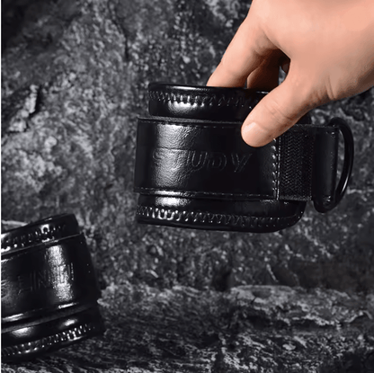 Adjustable Wrist Cuffs With Neoprene Padding For Cable Machine And Resistance Band Training 2