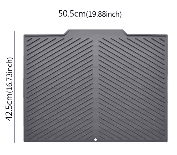 Silicone Drain Mat For Bar Sink And Kitchen Utensils 6