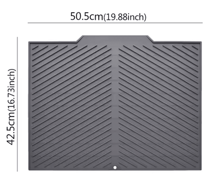 Silicone Drain Mat For Bar Sink And Kitchen Utensils 6