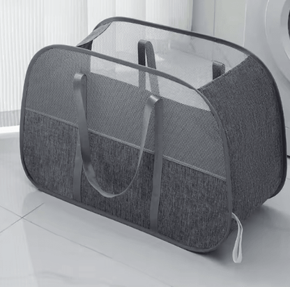 Foldable Mesh Laundry Basket With Large Capacity And Pop Up Design 3