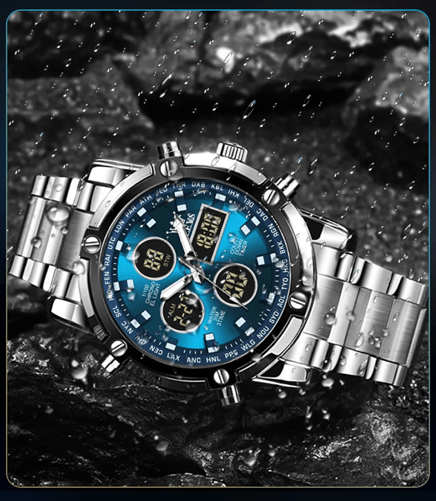 OLEVS Multifunction Waterproof Electronic Watch For Men With Luminous Display 2