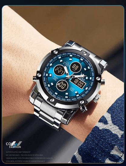 OLEVS Multifunction Waterproof Electronic Watch For Men With Luminous Display 3