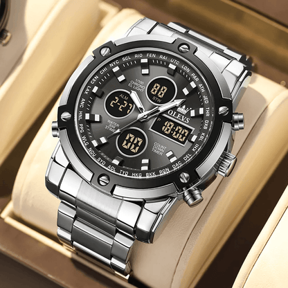 OLEVS Multifunction Waterproof Electronic Watch For Men With Luminous Display 7