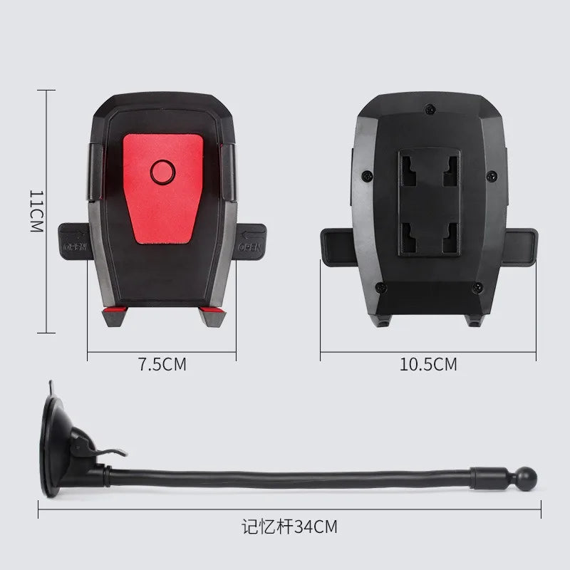 Anti Slip Flexible Mount Phone Holder For IPhone Samsung Universal Stand 360 Rotate Sucker Car Phon 2