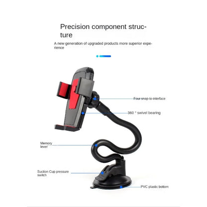 Anti Slip Flexible Mount Phone Holder For IPhone Samsung Universal Stand 360 Rotate Sucker Car Phon 4
