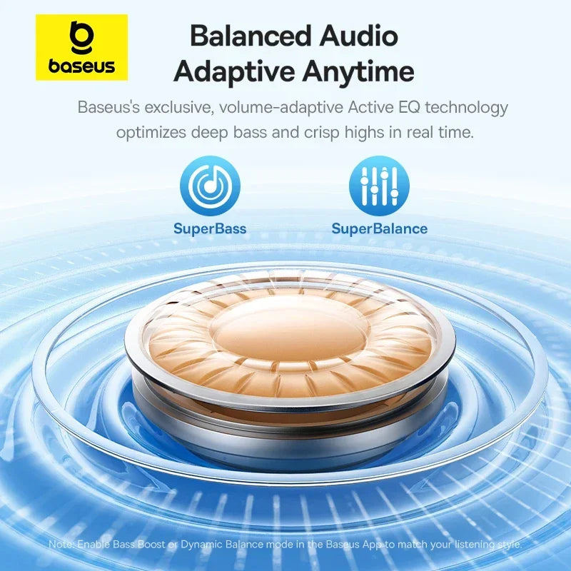 Wireless Bluetooth Earphones Baseus EP10 Pro ANC Earbuds 50 DB Realtime Adaptive Headphones 3