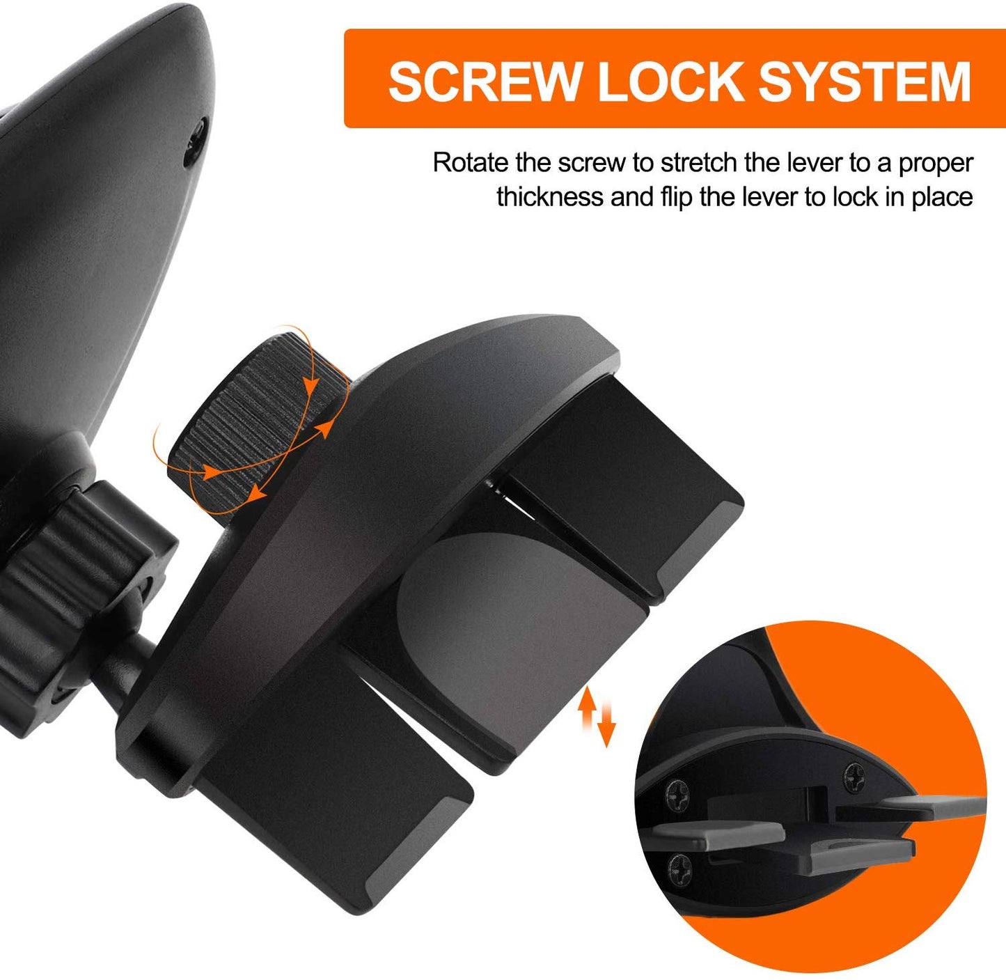 CD Slot Mount Phone Holder Stand, Universal Car Phone Holder for Car, Mobile Cell Phone Holder in Car for iPhone