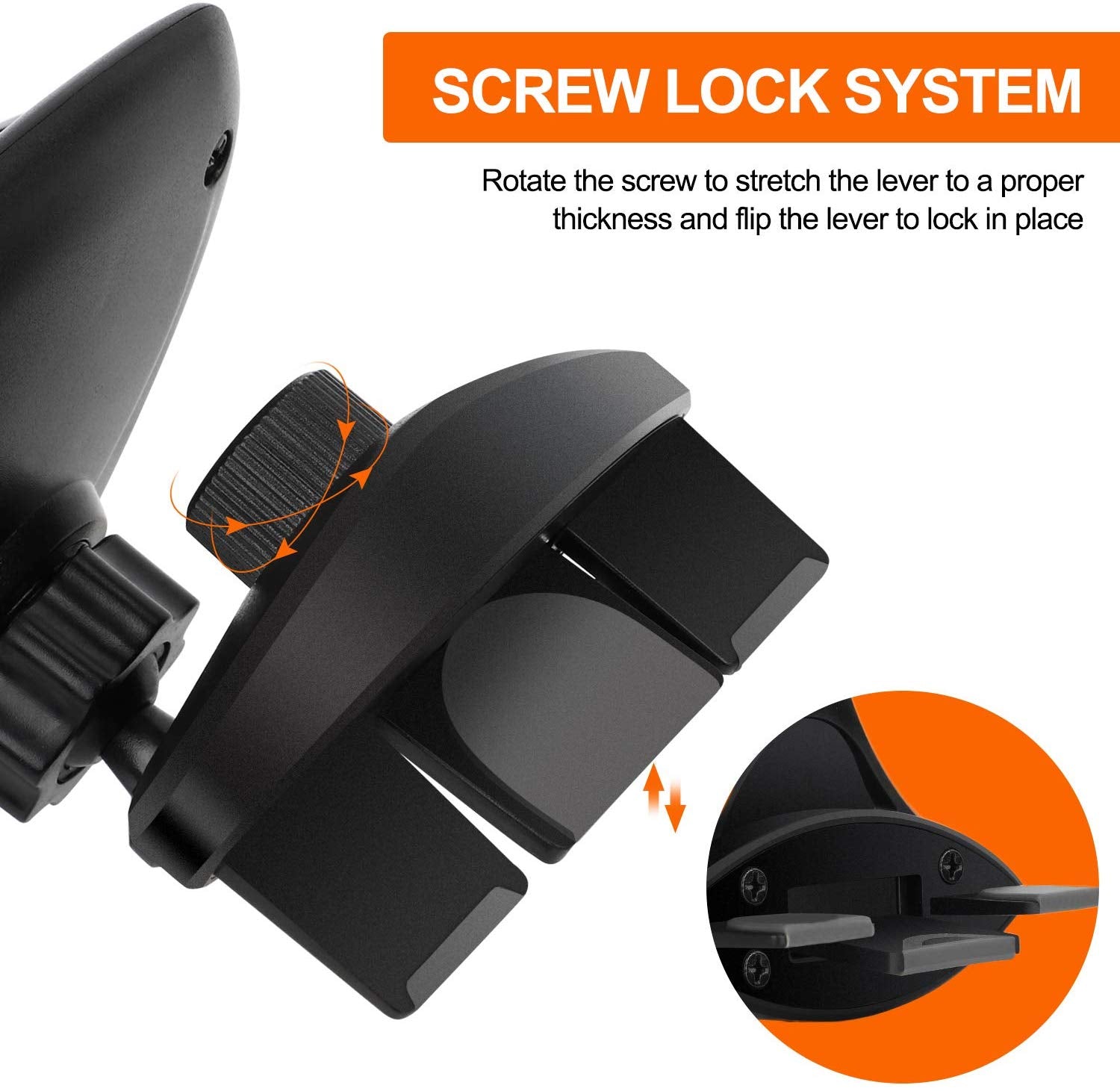 CD Slot Mount Phone Holder Stand, Universal Car Phone Holder for Car, Mobile Cell Phone Holder in Car for iPhone
