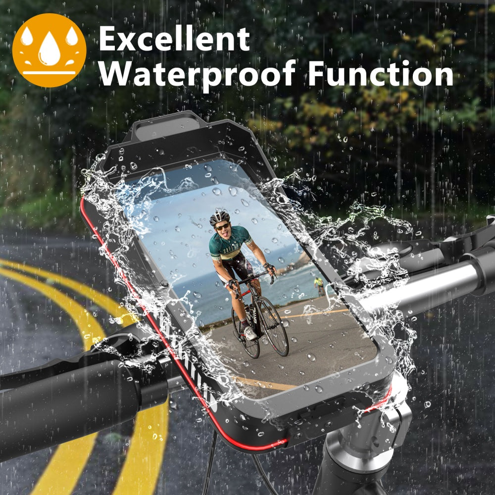 Phone Case Bag Waterproof Bicycle Motorcycle Touch Screen Bike Scooter Handlebar MTB Cellphone Moun 1