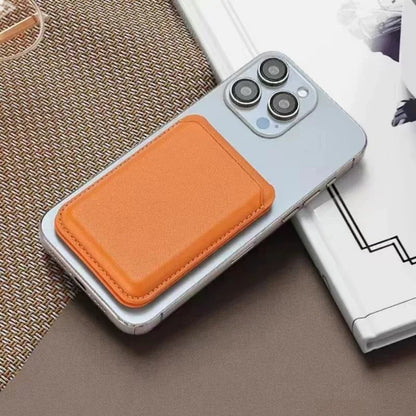Leather Wallet With Strong Magnetic Hide Stand Case, Magsafe iPhone Card Holder Pocket Cover