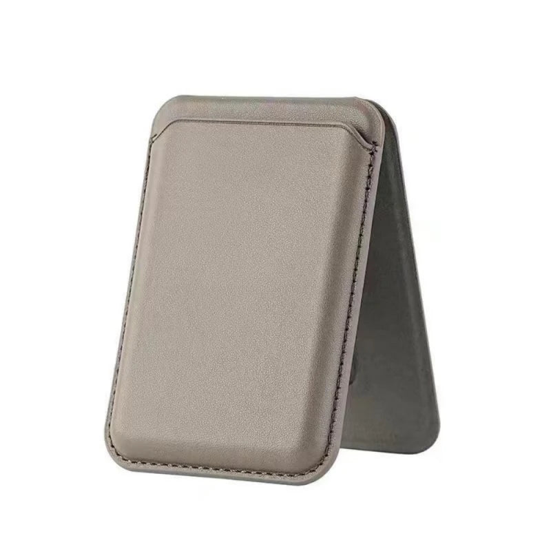 Leather Wallet With Strong Magnetic Hide Stand Case, Magsafe iPhone Card Holder Pocket Cover