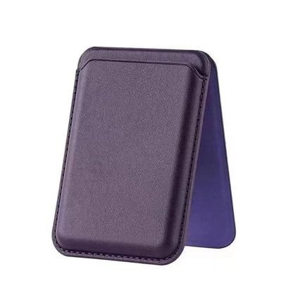 Leather Wallet With Strong Magnetic Hide Stand Case, Magsafe iPhone Card Holder Pocket Cover