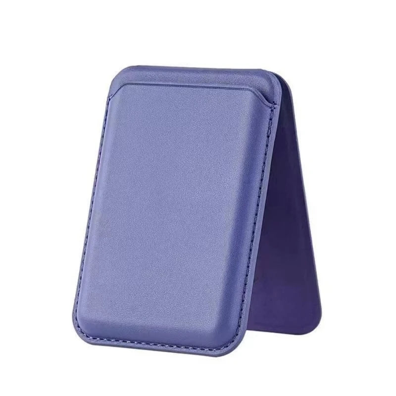 Leather Wallet With Strong Magnetic Hide Stand Case, Magsafe iPhone Card Holder Pocket Cover