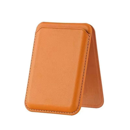 Leather Wallet With Strong Magnetic Hide Stand Case, Magsafe iPhone Card Holder Pocket Cover