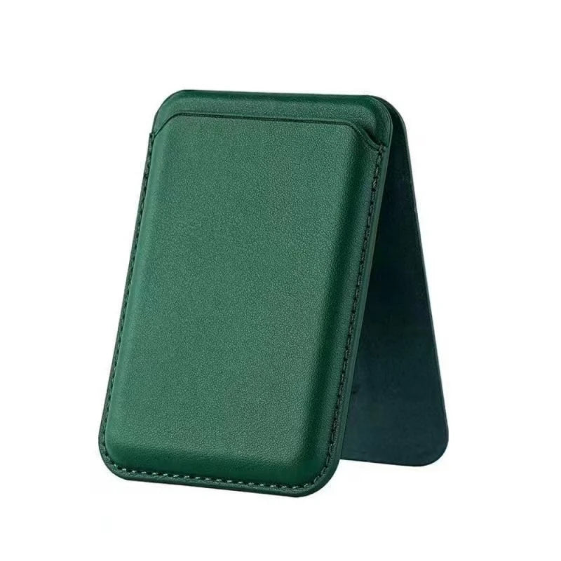 Leather Wallet With Strong Magnetic Hide Stand Case, Magsafe iPhone Card Holder Pocket Cover