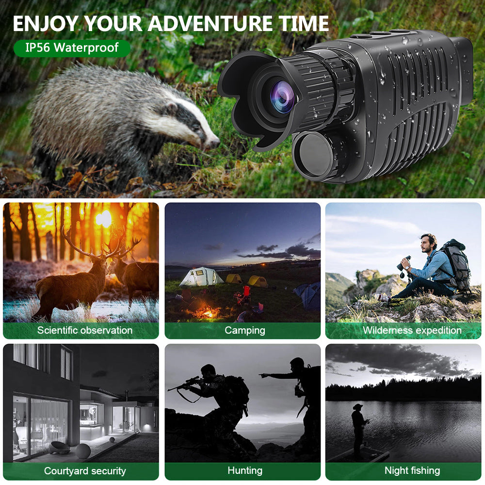 Infrared Camera 10X Digital Zoom Hunting Telescope Monocular Night Vision Device 1080P HD Outdoor S 1