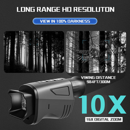 Infrared Camera 10X Digital Zoom Hunting Telescope Monocular Night Vision Device 1080P HD Outdoor S 2