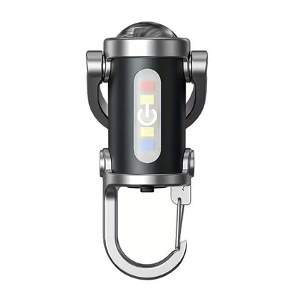 USB Rechargeable Hanging Work Light Powerful Mini COB LED Keychain Flashlight Waterproof Keyring Ca 6