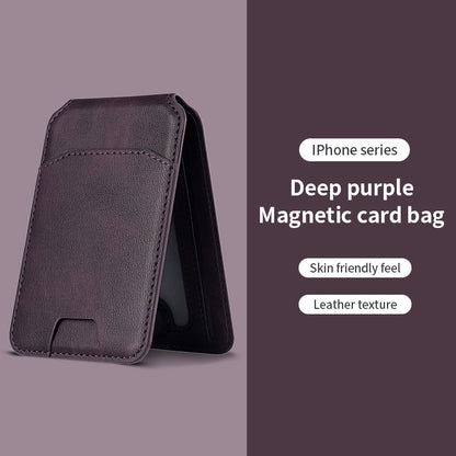 Magnetic Leather Wallet Holder Case for iPhone, Luxury Magsafe Card Holder Phone Bag Cover Accessories