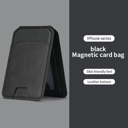 Magnetic Leather Wallet Holder Case for iPhone, Luxury Magsafe Card Holder Phone Bag Cover Accessories