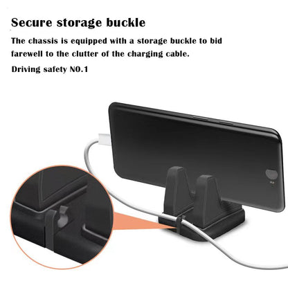 Universal Mobile Phone Holder, 360° Rotatable Car Mount Stand, Non-Slip GPS Navigation Bracket