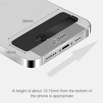 Portable Kickstand For Cell Phone, Adjustable Universal Phone Kickstand, Foldable Phone Stand Stainless Steel