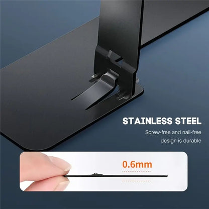 Portable Kickstand For Cell Phone, Adjustable Universal Phone Kickstand, Foldable Phone Stand Stainless Steel