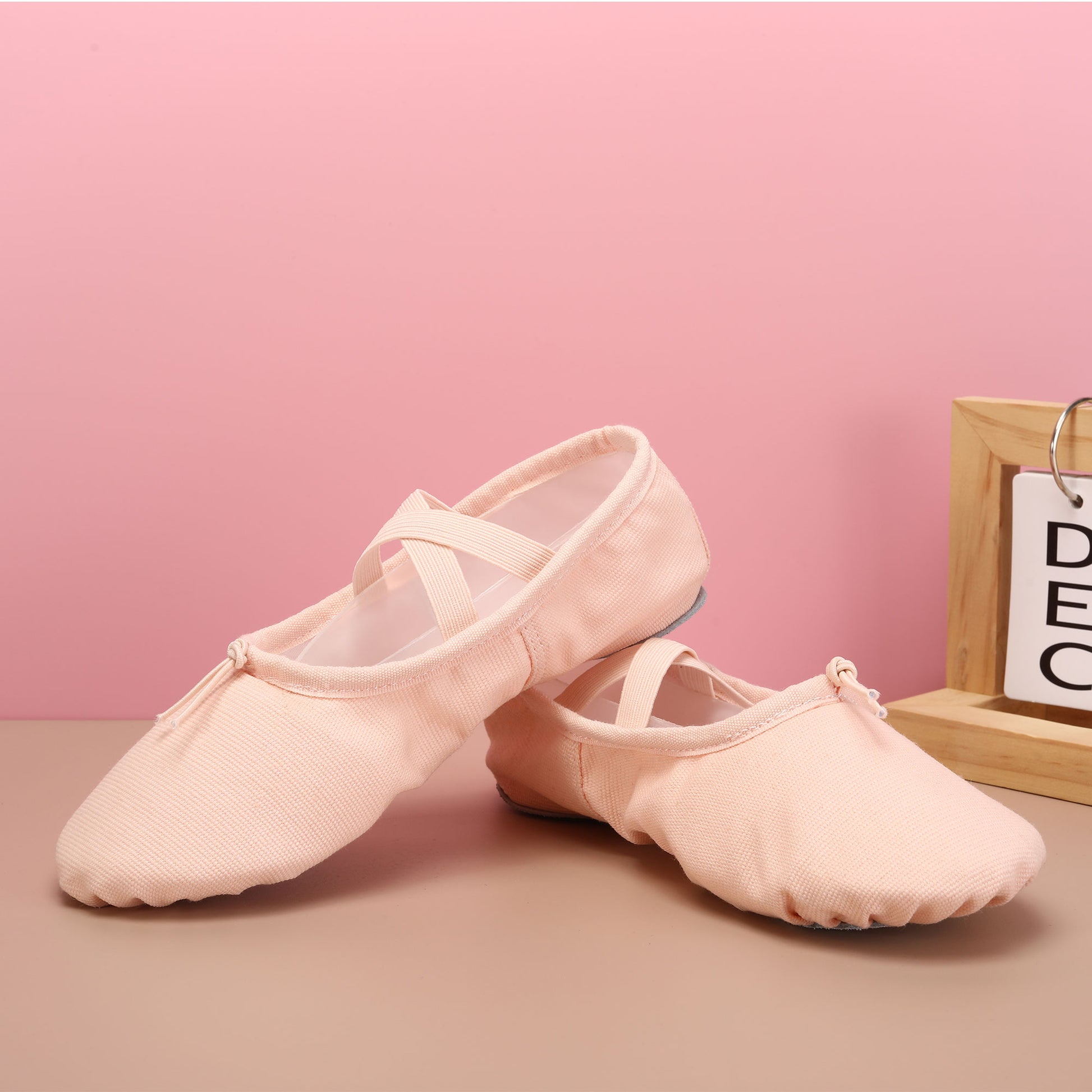 Canvas Flat Girls Ballet Shoes Black Pink Soft Ballet Belly Gym Yoga Practise Dance Shoes