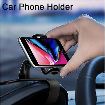 Universal Car Phone Holder, Easy Clip Mount, Multi Functional Dashboard GPS Bracket Stand