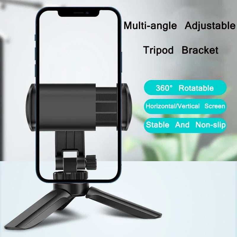 Mini Desktop Tripod, Portable Tripod, Multi-angle Adjustment, Smartphone Live Camera Stabilizer Bracket