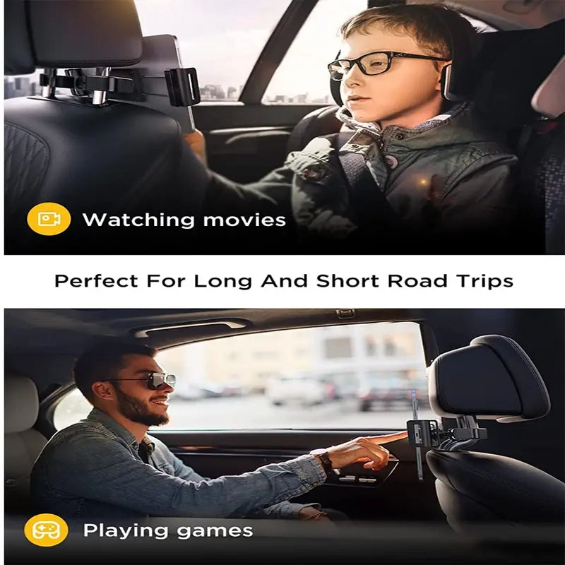 Car Rear Pillow Phone Holder Telescopic Seat Rear Headrest Tablet Car Stand Bracket For Phone And T 3