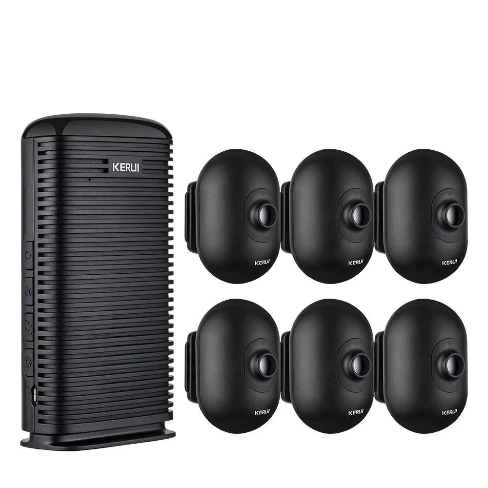 Wireless Motion Alarm Security System with Waterproof PIR Sensors for Home and Driveway